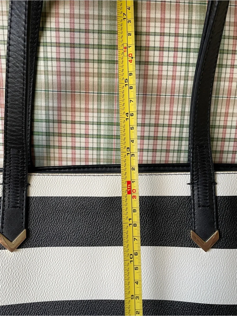 Stella & Dot Large Striped Tote Bag